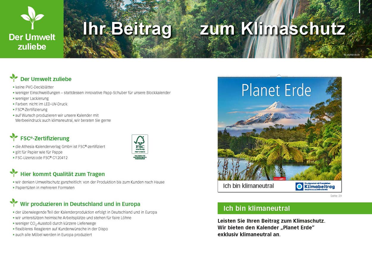 Athesia Umweltmanagement FSC ClimatePartner