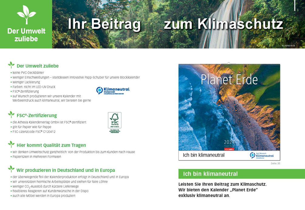 Athesia Umweltmanagement FSC ClimatePartner