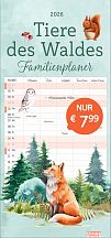 Tiere des Waldes Familienplaner
