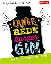 Lange Rede kurzer Gin Tagesabreißkalender